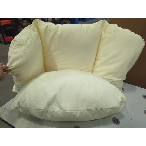 Egg Chair Cushion Replacement 47x31.5 Inch -Thicken Foldable Removable Waterproof Egg Chair Cushions with Headrest, Outdoor Hanging Chair Cushion, Patio Swing Cushions Beige