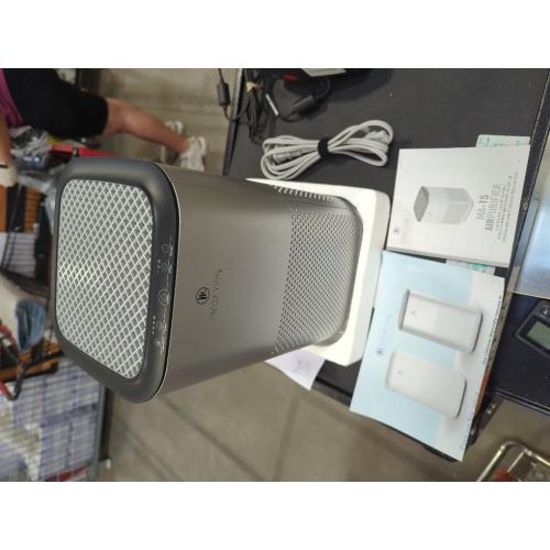 Medify MA-15 Air Purifier with True HEPA H13 Filter | 585 ft² Coverage in 1hr for Allergens, Smoke, Wildfires, Dust, Odors, Pollen, Pet Dander | Removal to 0.1 Microns | Silver, 1-Pack