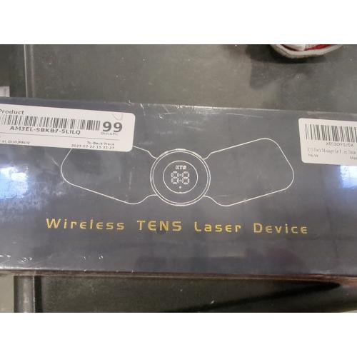 Heating TENS Unit for Pain Relief, Wireless Muscle Stimulator with Remote Controller, Portable Rechargeable Massager for Shoulder Waist Back Arm Leg (2 Pads)