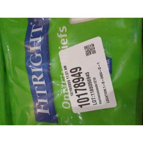 FitRight Ultra Adult Diapers, Disposable Incontinence Briefs, Leak-Proof Diaper, Absorbent Briefs For Men and Women, Maximum Protection, Medium, 32 – 44 in, 20 briefs per bag