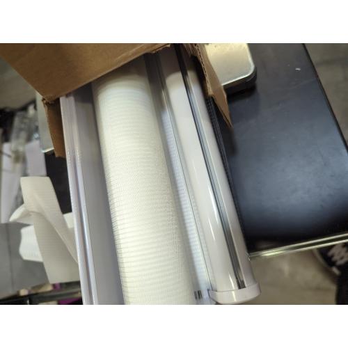 Zebra Roller Shades, Dual Layer Roll Up Blind for Living Room, Semi Sheer Shades Window Privacy Light Control for Day and Night, (Maximum Height 72inch, White Color, Width 26 inch)