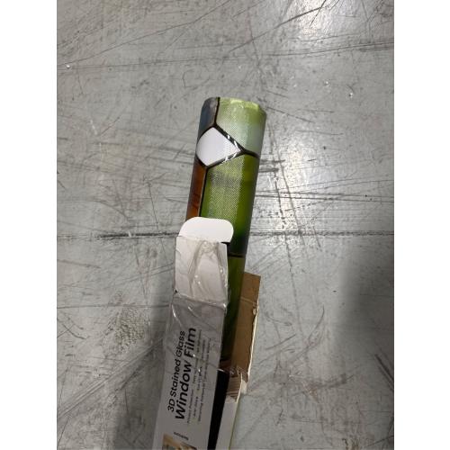 3D Stained Glass Window Film, Decorative Window Privacy Film for Bathroom,Front Door,Home, Sun Blocking Heat Control,Static Cling, Eternal Prism 23.6inch x 35.4inch