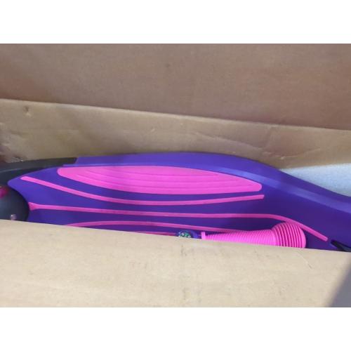 Color purple GOTRAX KS1 Kids Kick Scooter, Toddler Scooter 3 Wheel with LED Lighted, 3 Adjustable Handlebars, Suitable for Boys and Girls Ages 2~8 Children and Max Load 100 lbs, Purple