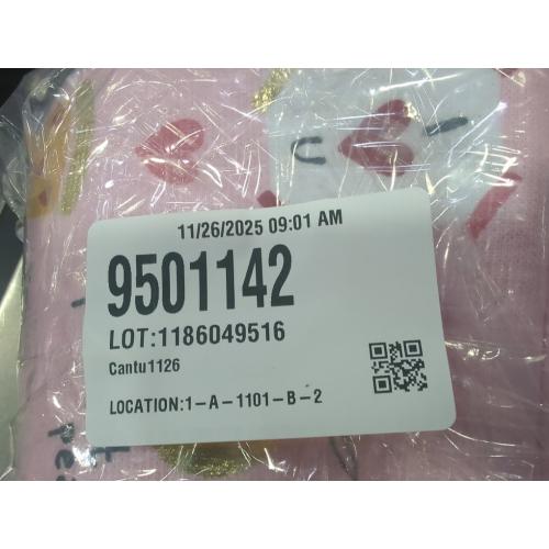 Set of 4 Pink Wash Cloth With Sweet Treats