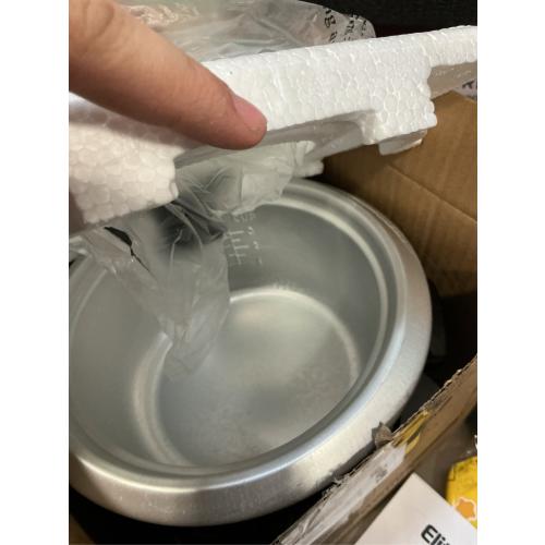 Elite Gourmet ERC006SS 6-Cup Electric Rice Cooker with Stainless Steel Inner Pot, Makes Soups, Stews, Porridges, Grains and Cereals, 6 cup (3 cups uncooked), Black