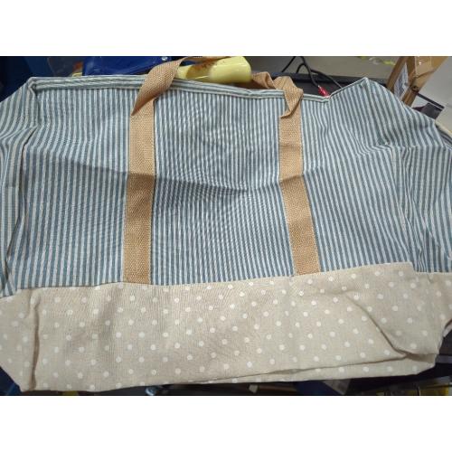 CNKOO Thick Cotton Linen Quilt Storage Bag Quilt Bag Washable Finishing Bag, Large, Blue Stripes 1PCS - Walmart.com