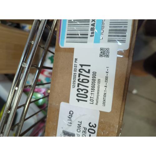 Wall Control 2-Piece Steel Pegboard in White (16-in W x 32-in H)