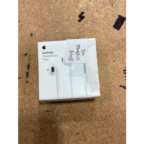 Apple EarPods Headphones with 3.5mm Plug, Wired Ear Buds with Built-in Remote to Control Music, Phone Calls, and Volume