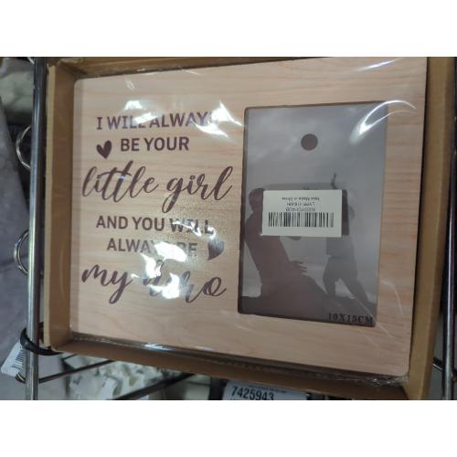 Size 4x6 Color Brown Fathers Day Birthday Gifts for Dad, Dad Gifts Wood Rotating Picture Frame, Dads Birthday Gift, Gift for Dads Father Daddy from Daughter Son, Dad Frame Fits 4x6 In Photo