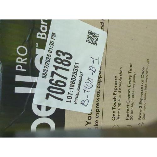 Bella PRO - Barista Elite Espresso Station with 20 Bars of High Pressure - Oatmilk