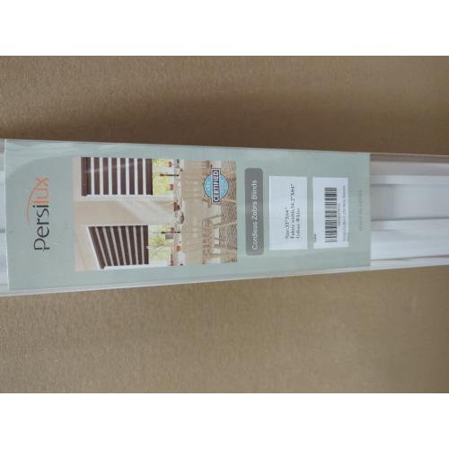 (35 W X 64 H, White) Persilux Cordless Zebra Blinds for Windows Free-Stop Roller Windows Shades Dual Layer Light Control for Day and Night, Light Filtering Sheer Shades for Home, Bedroom