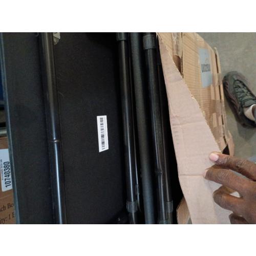 LOFTEY Tv Trays Set of 4, Folding TV Dinner Tray, Portable TV Tables for Living Room for Eating, Heavy Duty Foldable Side Table for Eating on Couch&Sofa, Black