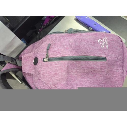WATERFLY Crossbody Sling Backpack Sling Bag Travel Hiking Chest Bag Daypack (Purple)
