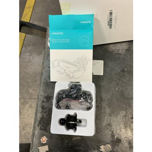 AINOPE Car Phone Holder Mount Vent 2025 Gravity Air Vent Phone Holders for Your Car for iPhone 16 Pro Max with Vent Clip Hand Free Cell Phone Car Mount Holder for iPhone 15 Plus Samsung Red