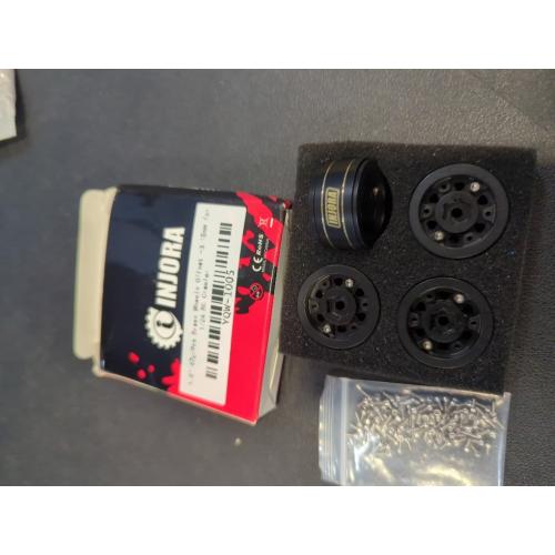 INJORA 1.0 Brass Beadlock Wheels for 1/24 1/18 RC Crawler Upgrade