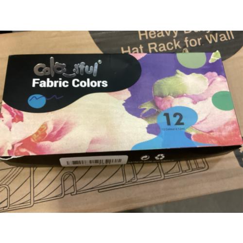 Colorful Fabric Paint Set for Clothes 24 Colors - Permanent Textile Paint Kit for Shoes, Canvas - Non-Toxic Slick Painting Set for Adults, Beginner & Artists