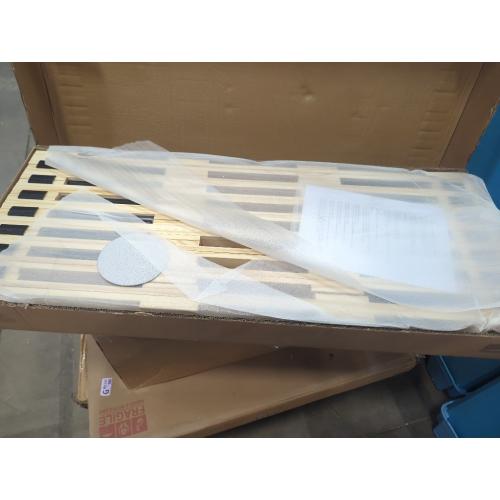 Size twin Japanese Tatami Mat Floor Bed, Knotless Solid Wood, Roll-Up Slatted, Bed Plate with 2 Storage Straps, Moisture-Proof and Breathable for Floor Sleeping or Futon Mattress, Twin