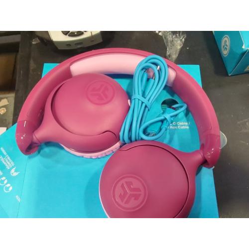 Color Pink JLab JBuddies Pop Wireless Kids Headphones - Pink