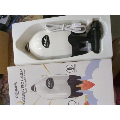 QNHMPW Baby Rocker, Portable Baby Bouncer Gently Rocks Any Stroller or Pram, Baby Vibrating Soother Adjustable Speed and USB Rechargeable, Baby Sleep Aid Newborn Essentials Must Haves Gifts