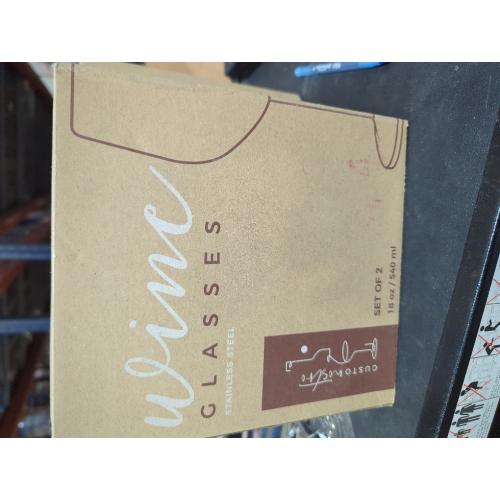 Gusto Nostro Stainless Steel Wine Glass - 18 oz - Unbreakable Rose Gold Wine Glasses for Travel, Camping and Pool - Fancy, Unique and Cool Portable Metal Wine Glass for Outdoor, Picnics (Set of 2)