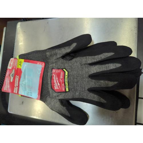 X-Large High Dexterity 10 XL Cut 9 Resistant Nitrile Dipped Outdoor & Work Gloves