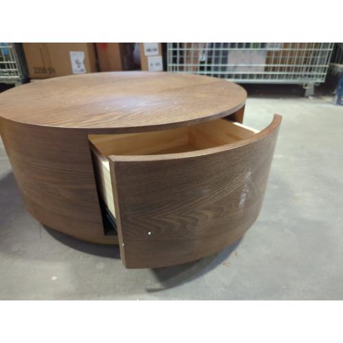 Wooden Tea Table With Hidden Drawer