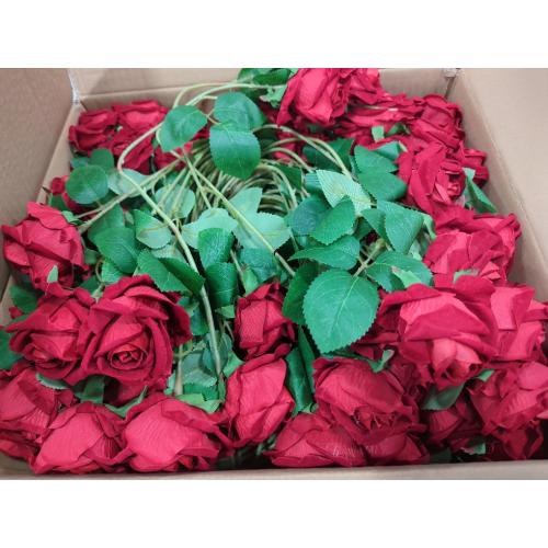 Auihiay 104pcs Red Roses Artificial Flowers - Realistic Faux Red Roses for Wedding Wedding, Table Centerpiece, Home Party, Valentine's Day, Mother's Day, Anniversary Decorations