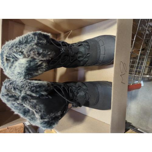 ICEFACE Waterproof Snow Boot Women with Quilted Nylon Fabric and Plush Lining for Ultimate Warmth and Comfort Stylish and Functional Winter Footwear Perfect for Snowy Days and Cold Weather Activitie