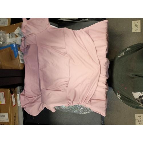 XXTAXN Women's Sexy Square Neck Short Sleeve Ruched Tiered Ruffle Hem Flowy Club Party Mini Dress large