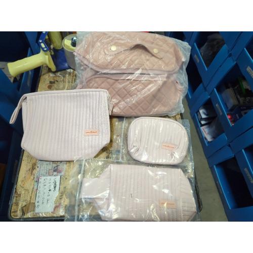 MIRASON Makeup Bag Travel Toiletry Bag for Women, Cute Make Up Bag Set of 4 for Purse Pouch Zipper Makeup Organizer Bag PU Leather Washable Waterproof Cosmetic Bag (Cow Print)