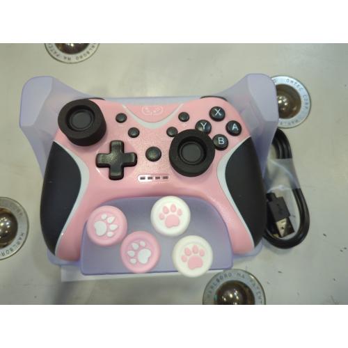 Pink Wireless Switch Controllers Pink,Nintendo Switch Controller for Nintendo Switch/Lite/OLED /Switch 2/Windows PC with Programmable/Vibration/Turbo Funtion,Switch Pro Controller Gamepad with 2 Thumb Caps