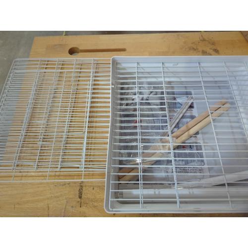 Basic Bird Cage, 24.8inch Parrot Cage (24.8 x 14.6 x 11),Bird Cage with Ladder, Horizontal Bar, 2 Feeders, and Swing