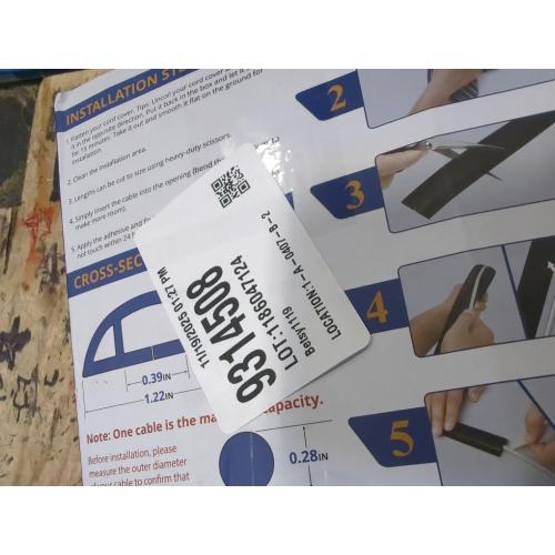 ZhiYo Floor Cord Cover 4ft, Cord Hider Floor Black, Cable Management Cover Prevent Cable Trips, Wire Covers for Electric Power Cords, Wire Protector Cavity W0.47 x H0.28