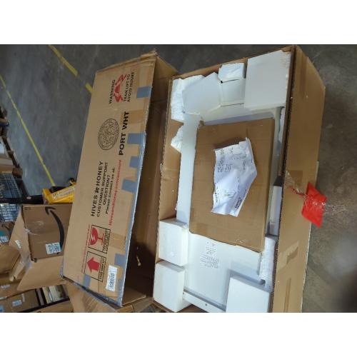 Hives & Honey Port Elegant Charcoal Jewelry Armoire: Freestanding, Lockable Wooden Cabinet for Women ***WHITE***