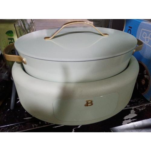 Drew Barrymore 10 in 1, 6 Qt Electric Multi-Cooker, Sage-Green