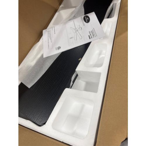 Harbor Breeze Flanagan II 52-in White with White/Driftwood Blades Color-changing Indoor Ceiling Fan with Light and Remote (5-Blade) - blacks are chipped