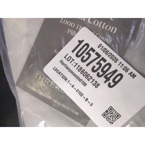 The Threadery 1000-Thread-Count Standard Pillowcases in High Rise (Set of 2)