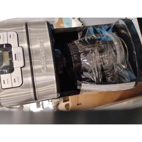 Cuisinart Automatic Grind & Brew 12-Cup Coffee Maker with Blade Grinder, Programmable Coffee Machine Glass Carafe with 1-4 Cup Setting, Brew Pause, Grind-Off Option, DGB-400NAS, Black/Stainless Steel