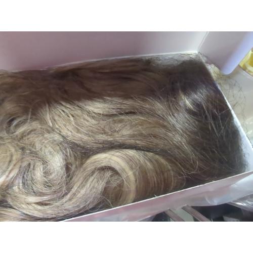 Size 26 Color dirty blond Long Ombre Blonde Wigs for Women 26 inch Long Wavy Middle Part Wig Ombre Blonde Wigs Upgraded Protein Fiber Hair Replacement Wig Cosplay Costume Halloween Wig(26'' Brown Ombre Blonde)