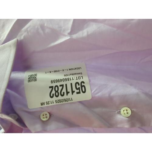 Armani Men's Dress Shirt Fitted lavender Solid size large