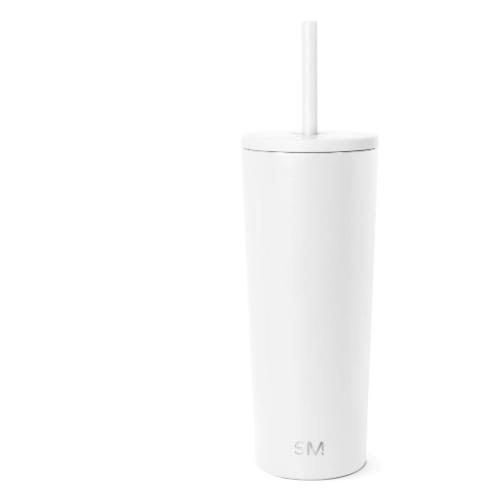 Simple Modern 24oz Classic Tumbler with  - Winter White: Insulated Stainless Steel Cup, Dishwasher-Safe