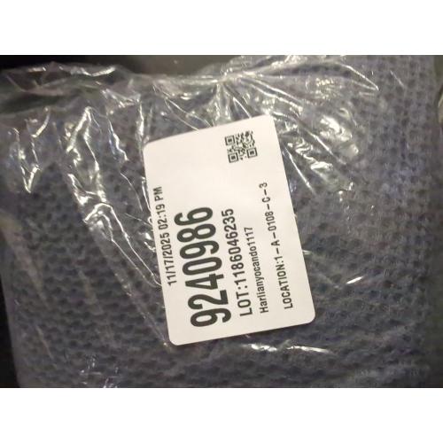 Homaxy 100% Cotton Waffle Weave Kitchen Dish Cloths, Ultra Soft Absorbent Quick Drying Dish Towels, 12 x 12 Inches, 6-Pack, Dark Grey