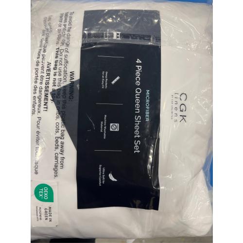 Queen Size 4 Piece Sheet Set - Comfy Breathable & Cooling Bed Sheets Set - Hotel Luxury Bedding for Women, Men, Kids, Teens, Boys & Girls - Deep Pockets, Soft, Wrinkle Free - Oeko-Tex - Antique White