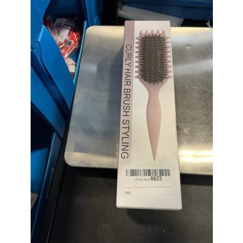Purple 1 Piece Curl Defining Brush, Curly Hair Brush for Detangling Shaping and Defining Curls for Women, Men,Girl Or Boy Hair.