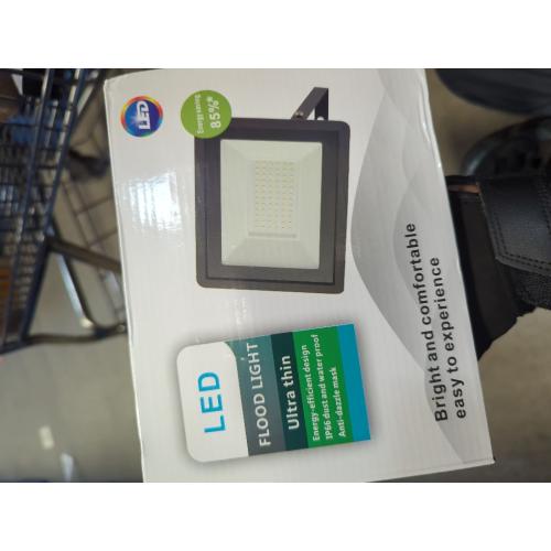 CAARLA Floodlight High Brightness L E D Flood Light 150W 200W 300W AC220V Reflector Outdoor Spotlight Street Light L e d Exterior Wall Lamp for Garden(Warm Light 3000K,220V-50W)