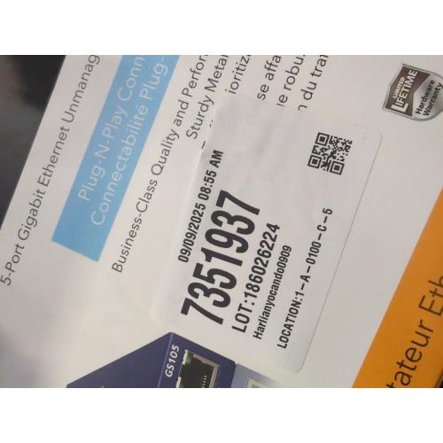 5-Port Gigabit Ethernet Unmanaged Switch