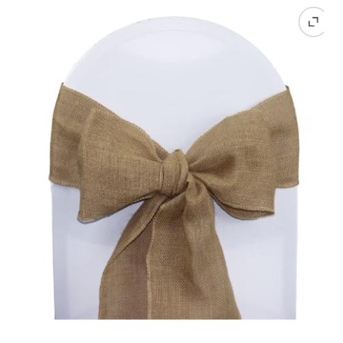 Suncalla 10 Pcs Brown burlap Covers