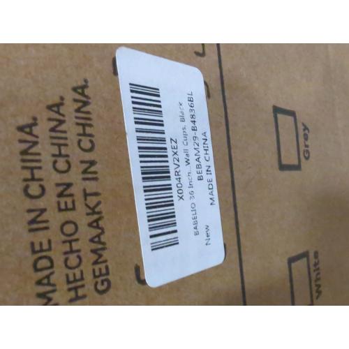 BABELIO 36 Inch Extra Tall Baby Gate with Cat Door, 29-48 Auto Close Pet Door for Stairs, Doorways and House, with Wall Cups, Black