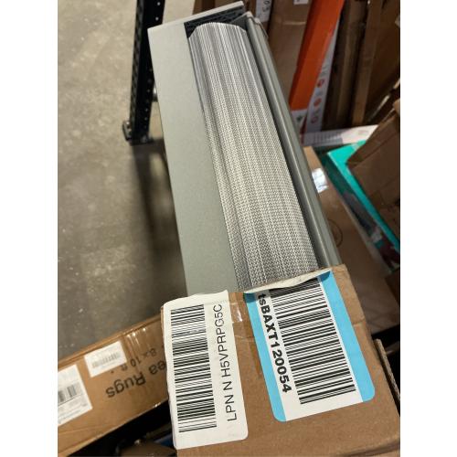 Joydeco No Drill Zebra Blinds for Windows, Cordless Day & Night Dual Sheer Roller Shades, Easy Installation, Free-Stop Lift System, Light Filtering Privacy Blinds for Home(Grey,22 W x 75 H)