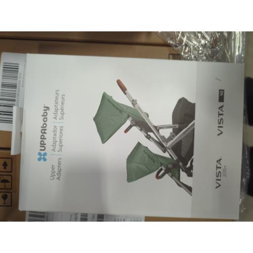 UPPAbaby Upper Adapter for Vista, Vista V2, and Vista V3 Strollers/ Compatible with Bassinet, Toddler Seat, Aria, Mesa V2, or Mesa Max Infant Car Seats / Quick   Secure Attachment / 1 Set